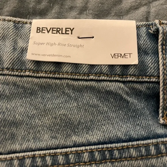 NWT Vervet Super High Rise Straight Jean - Picture 4 of 4